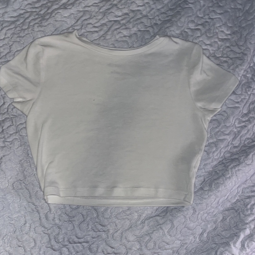 Wild fable white baby tee in size small
